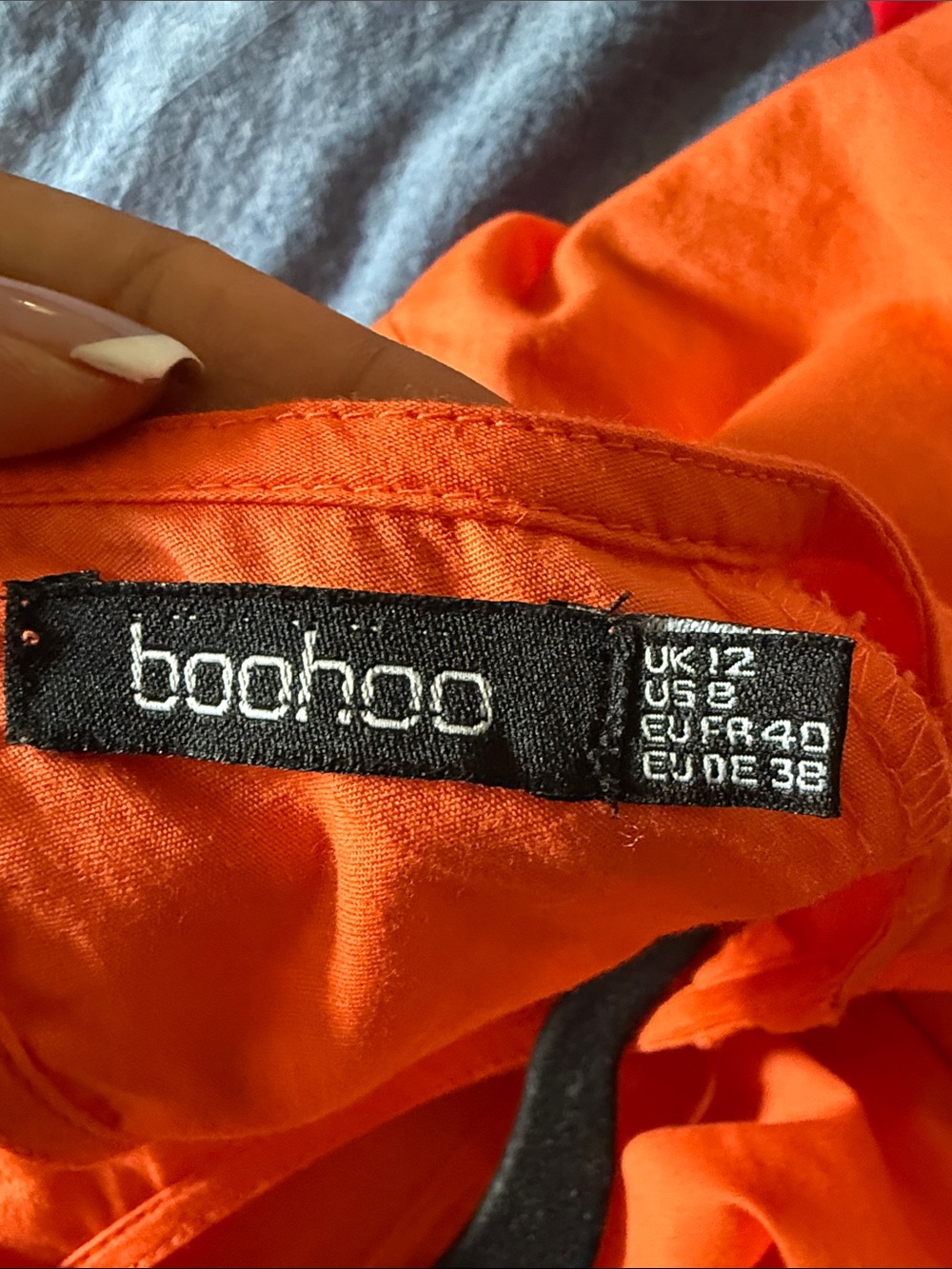 Boohoo Bright Orange Puff-Sleeve Maxi Dress - Picture 2 of 4